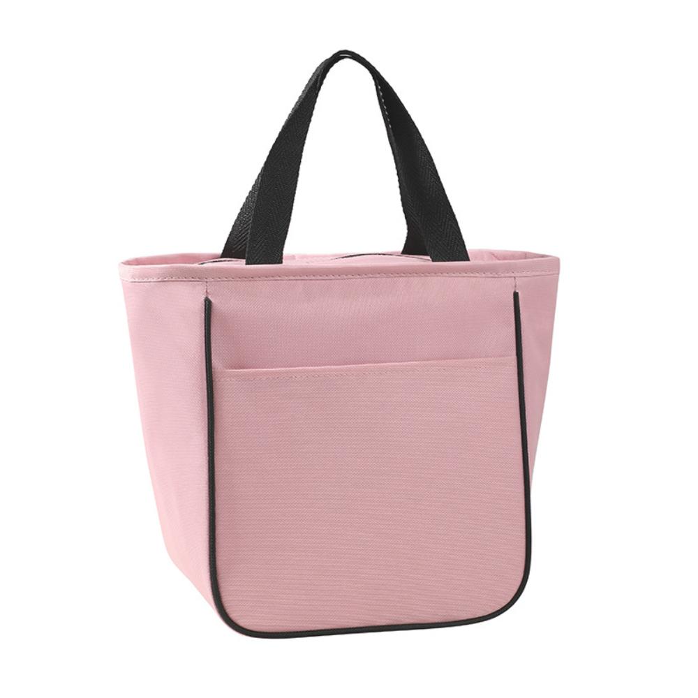 

Insulated Lunch Bag Insulation Bento Pack Aluminum Foil Rice Bag Meal Pack Ice Pack Multifunctional Student Bento Lunch Handbag рожевий