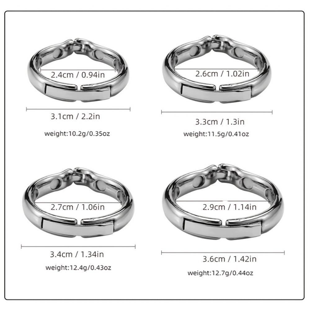 Metal Penis Ring For Men Glans Ring Adjustable Magnetic Sleeve Male  Ring Sex Toys