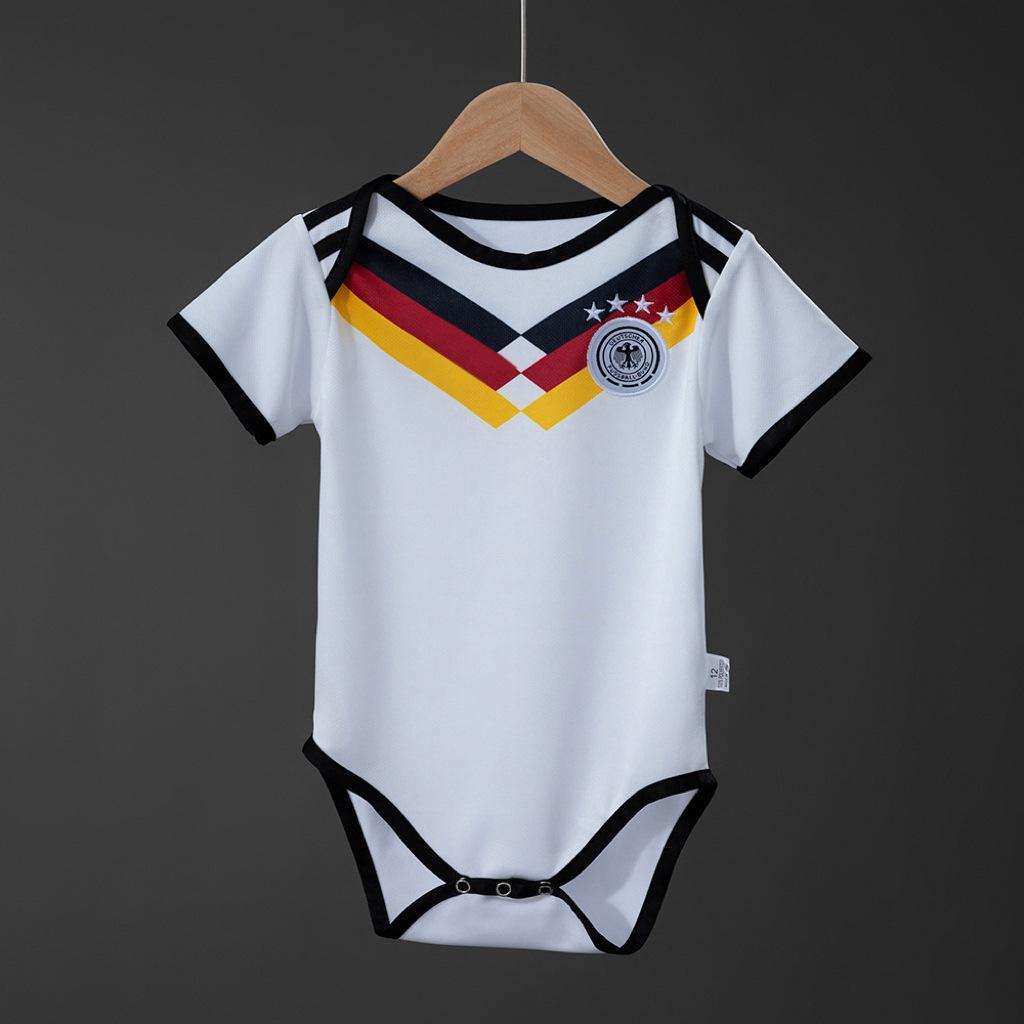 US, Canada and Mexico World Cup Football Jersey One-piece Baby Baby Argentina France Real Madrid Baby Climbing Suit Romper