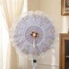Round Standing Fan Covers Floral Protective Case Minimalist Mesh Covers  Desktop Fan