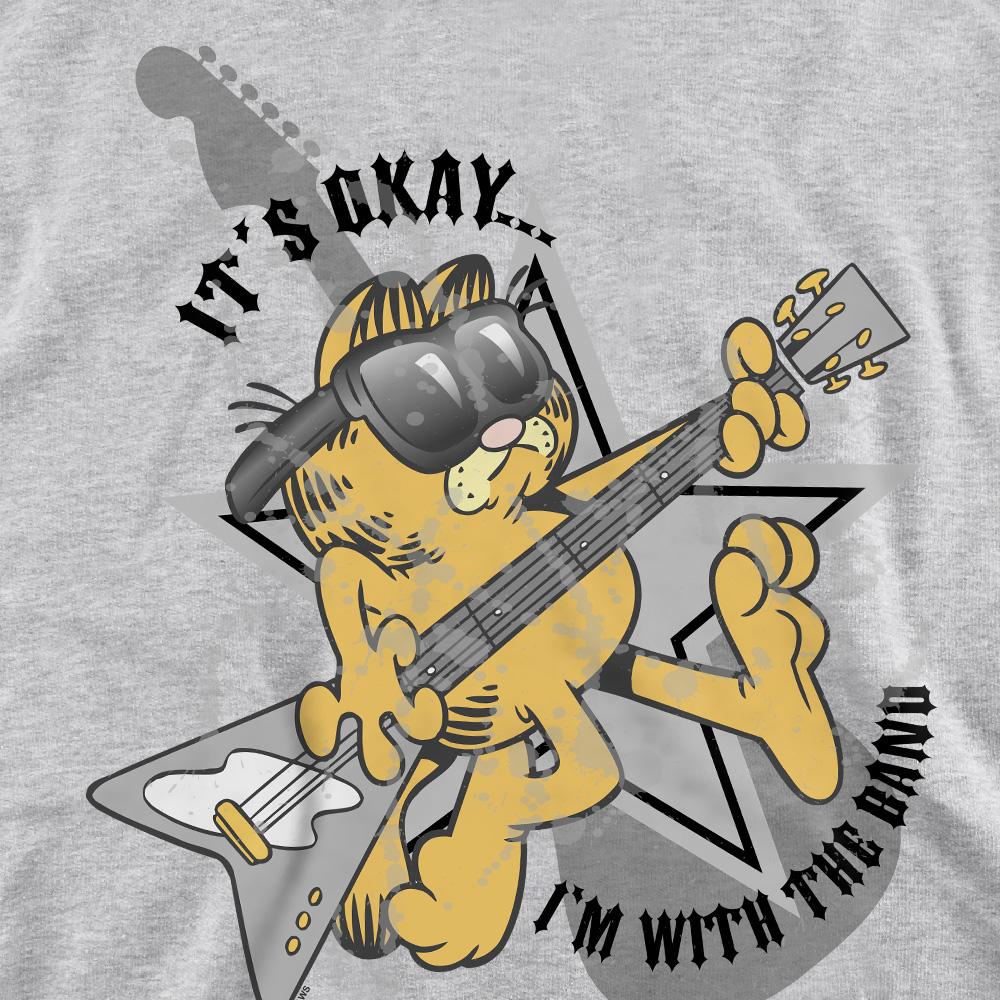 Garfield Unisex Adult IÂ´m with the Band Sweatshirt