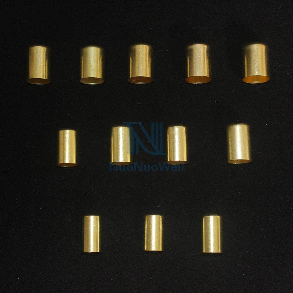 20 Stück Hochdruckrohr-Crimpzubehör 11-16MM Messingrohrverbinder Schlauch-Crimpwerkzeuge Kupferhülse Rohr Auspuffverbinder