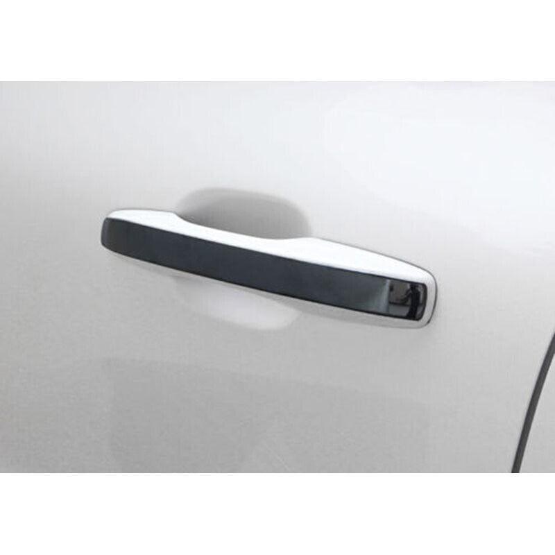 Black Steel Exterior Outside Door Handle Cover Trim Fit For Volvo XC60 2018~2022