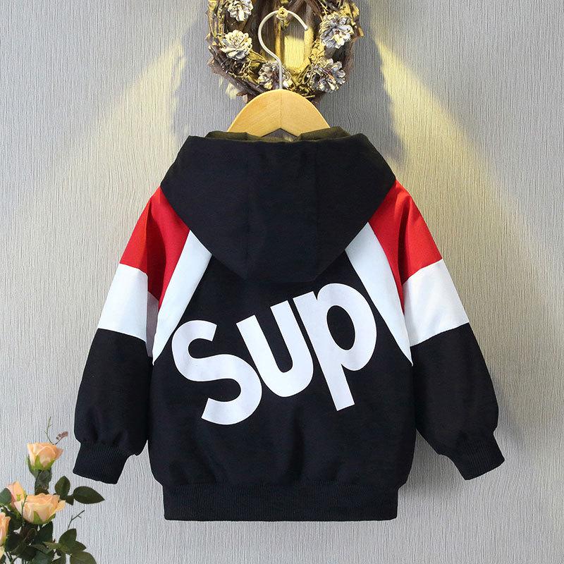 Boys' Trendy Brand Hooded Sweatshirt Jacket for Spring/Autumn 2025 - Stylish and Lightweight Streetwear Top