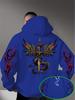 Men's Gothic Dragon Sword Hoodie Red Gold Dragon Graphic Black Streetwear Pullover Sweatshirt Hip Hop Sport Casual Top