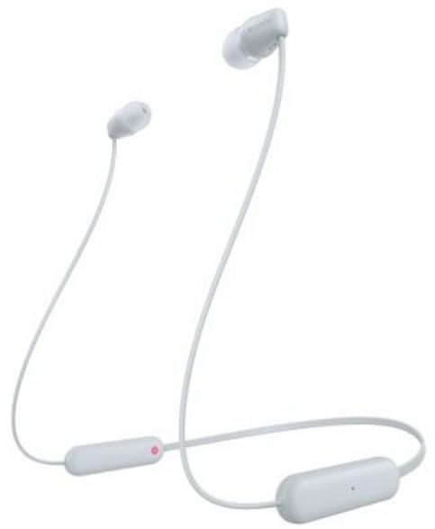 SONY WI-C100 Wireless Headphones, White