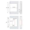 Invisible Room Door Lock Press Type Concealed Handle Hidden Outward-Opening Wooden Magnetic Door Handle Door Lock 2025 NEW