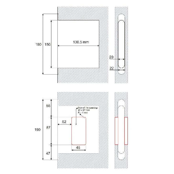 Invisible Room Door Lock Press Type Concealed Handle Hidden Outward-Opening Wooden Magnetic Door Handle Door Lock 2025 NEW