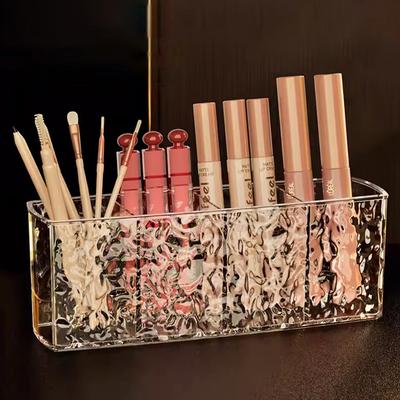 Makeup Acrylic Organizer Multi-cell Display Box Makeup Blush Cosmetics Shelf 7-compartment Plastic Eye Shadow Tray Storage Box