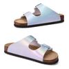 Fashion Kidmi New Women's Slippers Fashion Indoor And Outdoor Sandals With Double Metal Buckle Popular Comfortable Summer Beach Slippers
