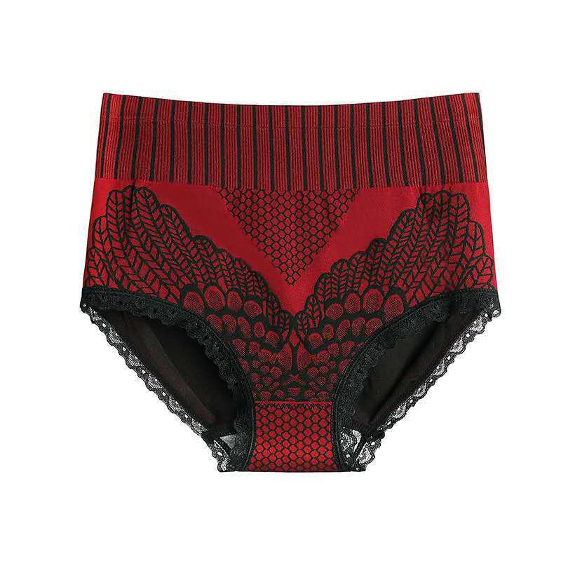 Women's High Waist Plus Size Underwear Seamless Breathable Soft Fabric Full Coverage Briefs Comfortable Fit Elastic Waistband