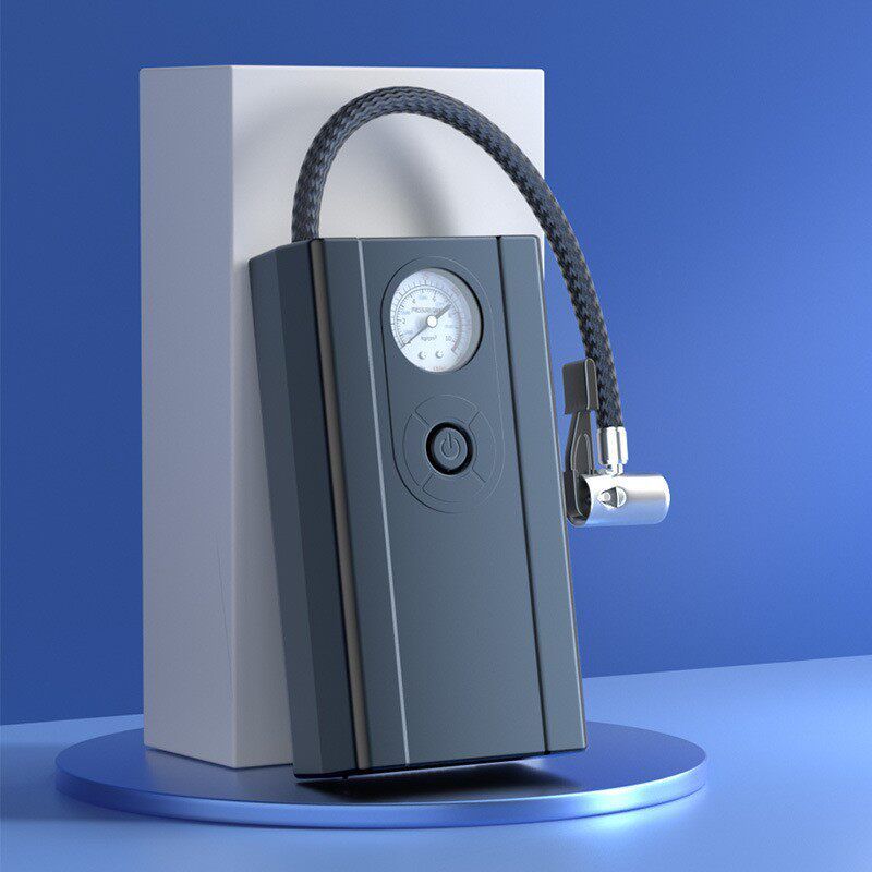 

Vehicle Air Pump Multi-Function Electric Car Air Pump Small Car Wireless Digital Display Tire Tire Pump Black Pointer with Wired Basic Model