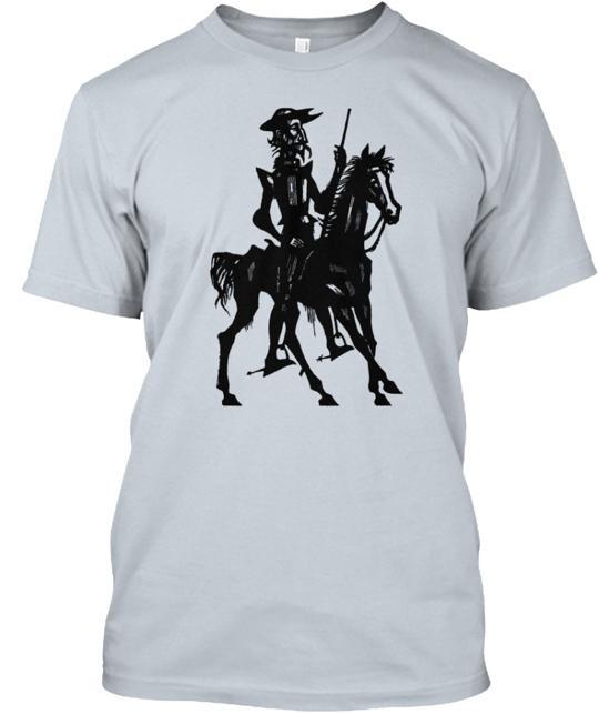 Don Quixote Woodblock Print T-Shirt S