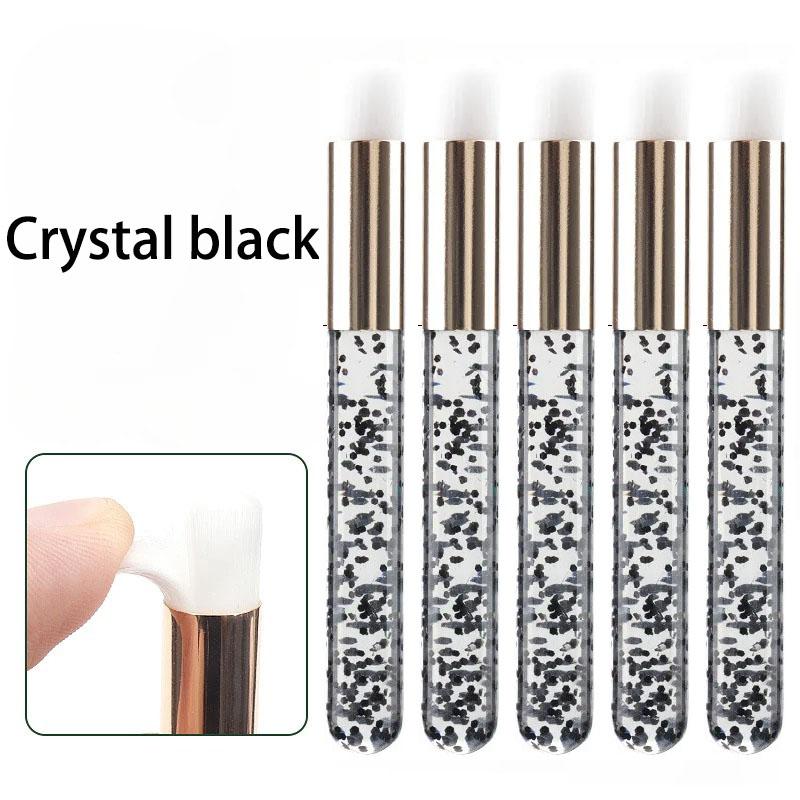 Wholesale 5pcs Eyelash Cleaning Brush Lash Wash Shampoo Clean Applicator Crystal Microbrush Eyebrow Lash Makeup Brush Extension