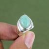 Amazonitring 925er Sterlingsilberring Ein Edelsteinring von höchster Qualität Handgefertigter Schmuck Statement-Ring Jahrestagsgeschenk In Ringgröße erhältlich