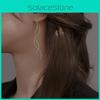 Trendy Wave Ear Threaders For Women 2023 New Fashion Long Fringe Earrings Slimming Face Chains