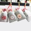 24pcs Christmas Gift Bag Drawstring Bag Countdown Calendar 24 Christmas Felt Bags Digital Sticker Cloth Bag Set