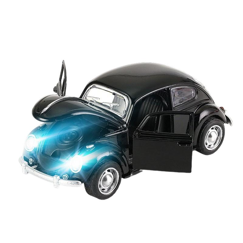 1:36 Alloy Classic Car Model Sound and Light Childrens Toy Car Ornaments Pull-Back Car Model Boy Toy Die-Cast Educational Toy