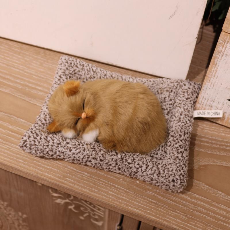 Peluche Gattino Interattivo con Suono Miagolio alla Pressione, Gatto Realistico per Bambini e Bambine, Regali di Compleanno, giocattoli per Bambine e Donne