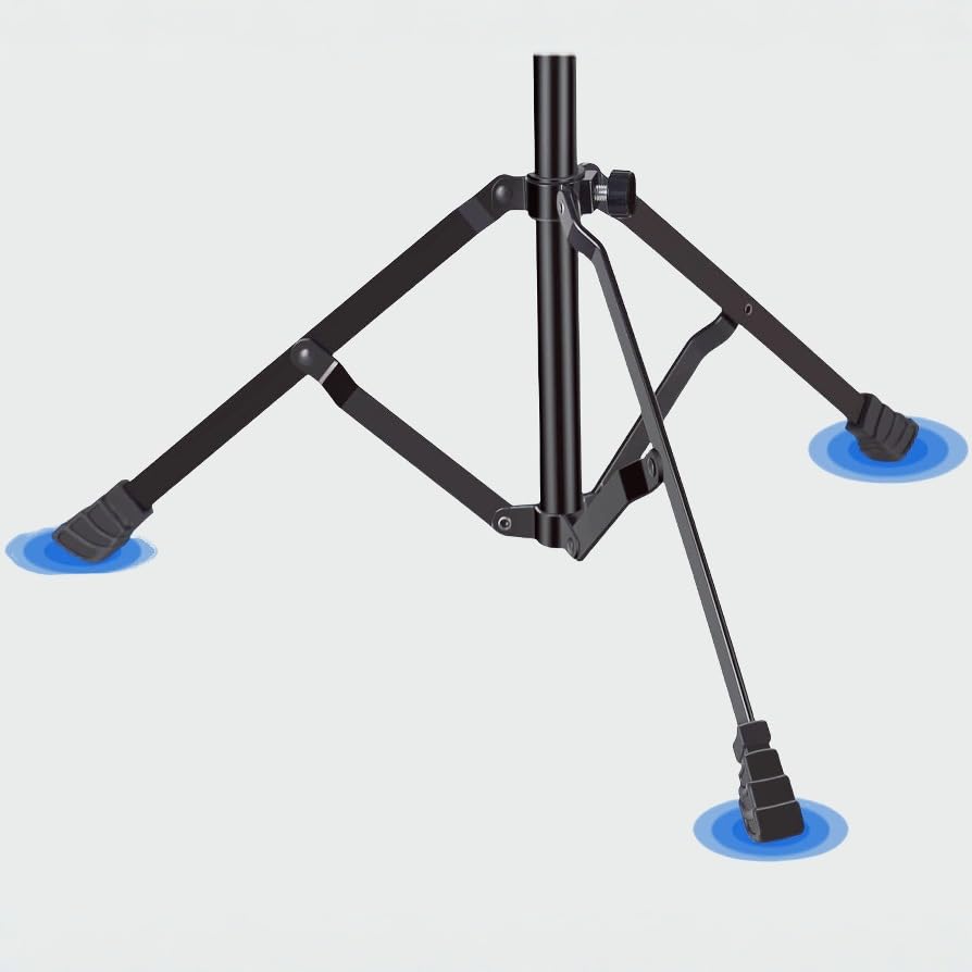Folding trombone instrument stand (tripod structure, height adjustable, high stability, suitable for school, practice, and concerts) - Space-saving