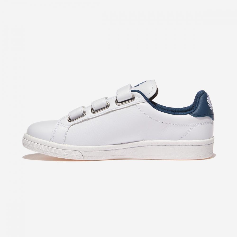 Fred Perry B721 Hook And Loop B7326 White Midnight Blue  U63 