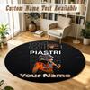 Round Rug Custom NameOscar Piastri Pattern Non Slip Carpet Home Floor Decor