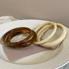 Korean Dongdaemun Minimalist Chic Marble Pattern Vintage Acrylic Bracelet for Women
