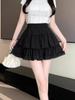 Women's High Waist White Pleated Ballet Skirt with Slimming Design - Sweet Summer Bud Shorts Style