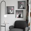 Self Adhesive Plant Pattern Wall Sticker Plants Flower Decals for 3 Pcs/Set Bedroom