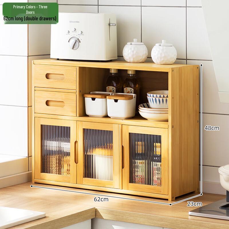 Bamboo Kitchen Countertop Storage Cabinet