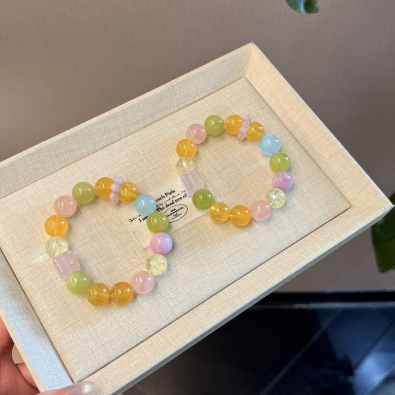 DuoBaoyuJi Original Dopamine Multi-Stone Crystal Bracelet Women