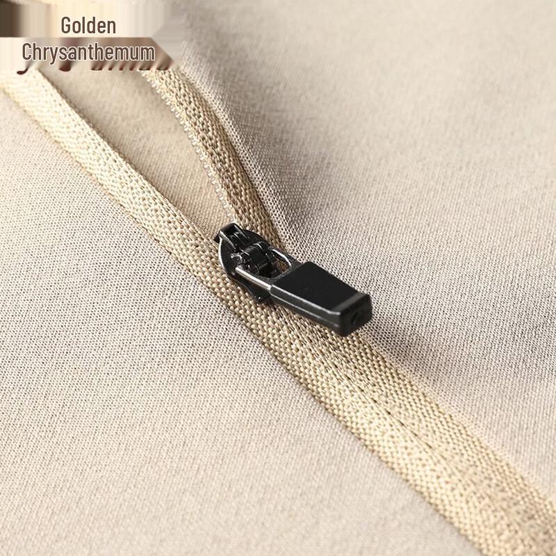 Men's Casual Half-Zip Stand Collar Long Sleeve T-Shirt