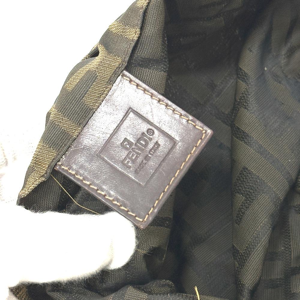 FENDI Zucca pattern Logo Hardware Hand Bag, All-Over Print Shoulder Bag Tote Bag