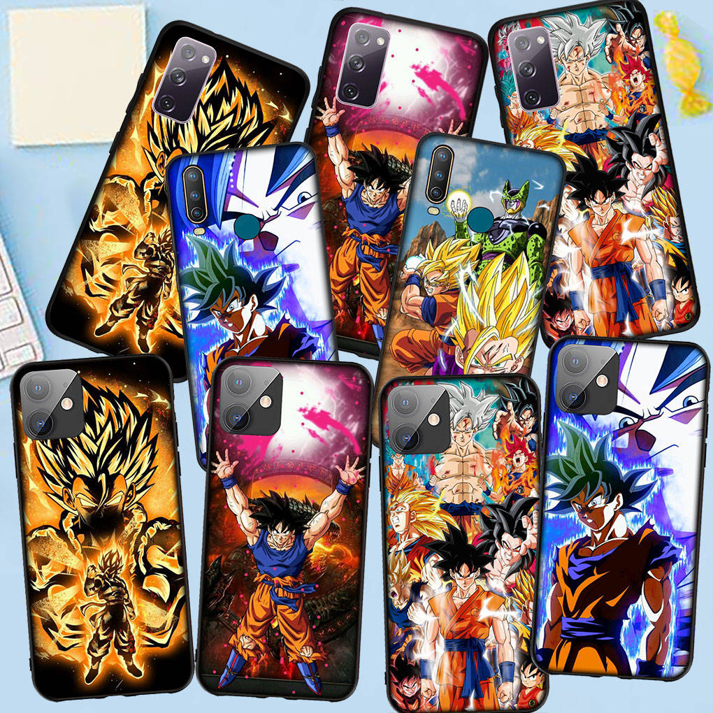 Case for Samsung Galaxy S25 S24 S23 iPhone 16 15 Xiaomi Redmi Note 14 13 12 16E 8 X 11 Pro Max XR OPPO Moto Huawei Cartoon Dragon Ball Goku DragonBall