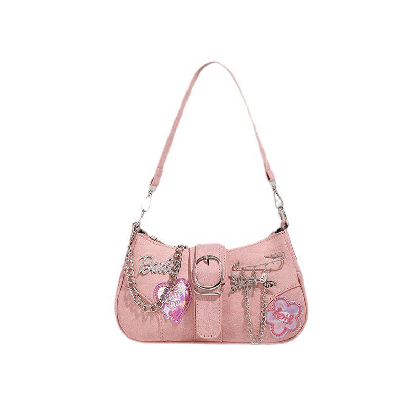 Autumn 2023 Y2K Heart Laser Crossbody Bag for Women