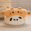 Cartoon Roll Dough Milk Yellow Cat Plush Toy Girl Children Tabletop Decoration