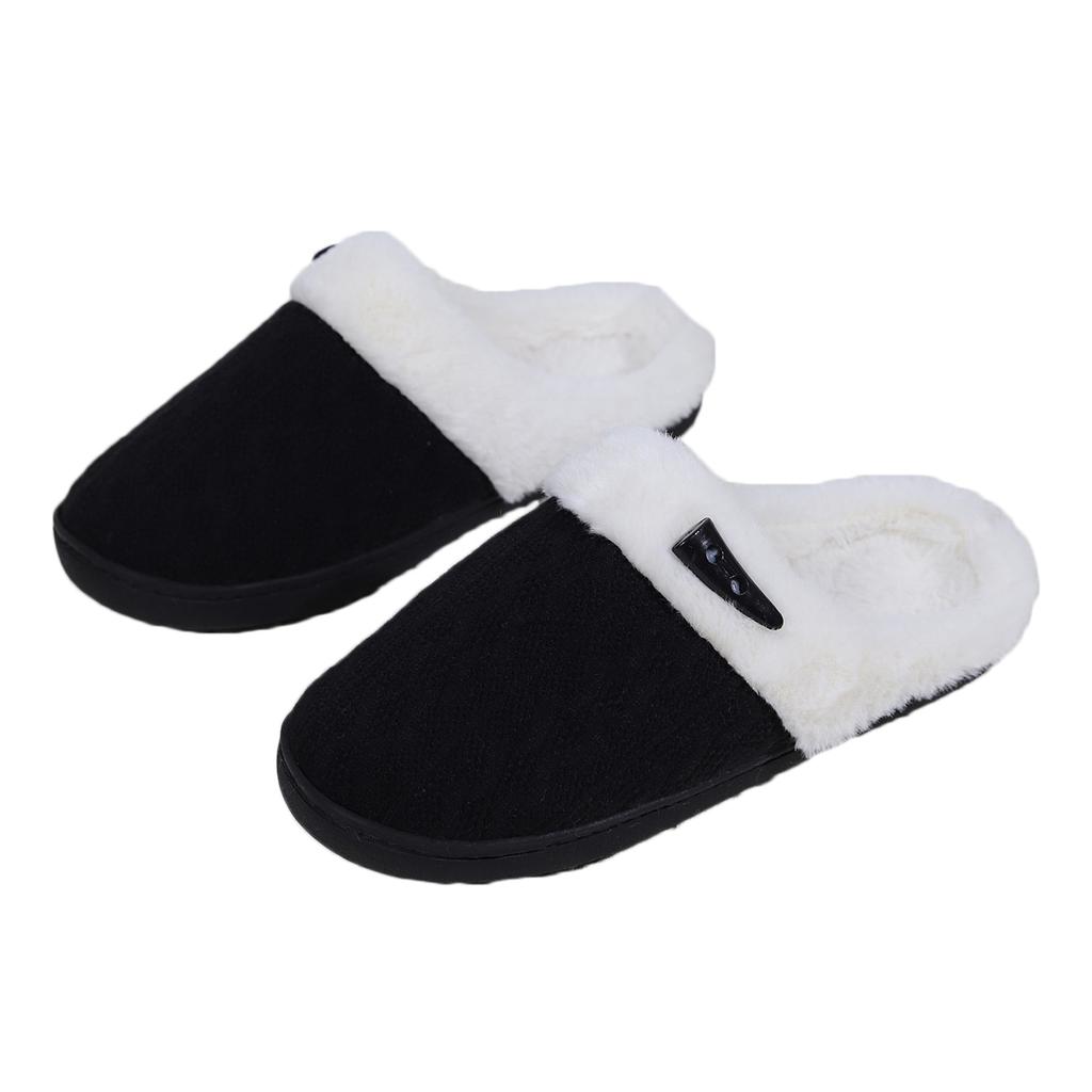 Winter Women Slippers Warm Couple Fluffy Slippers Faux Fur Women's Slippers Home Trend Female Indoor Cotton Shoes Footwear