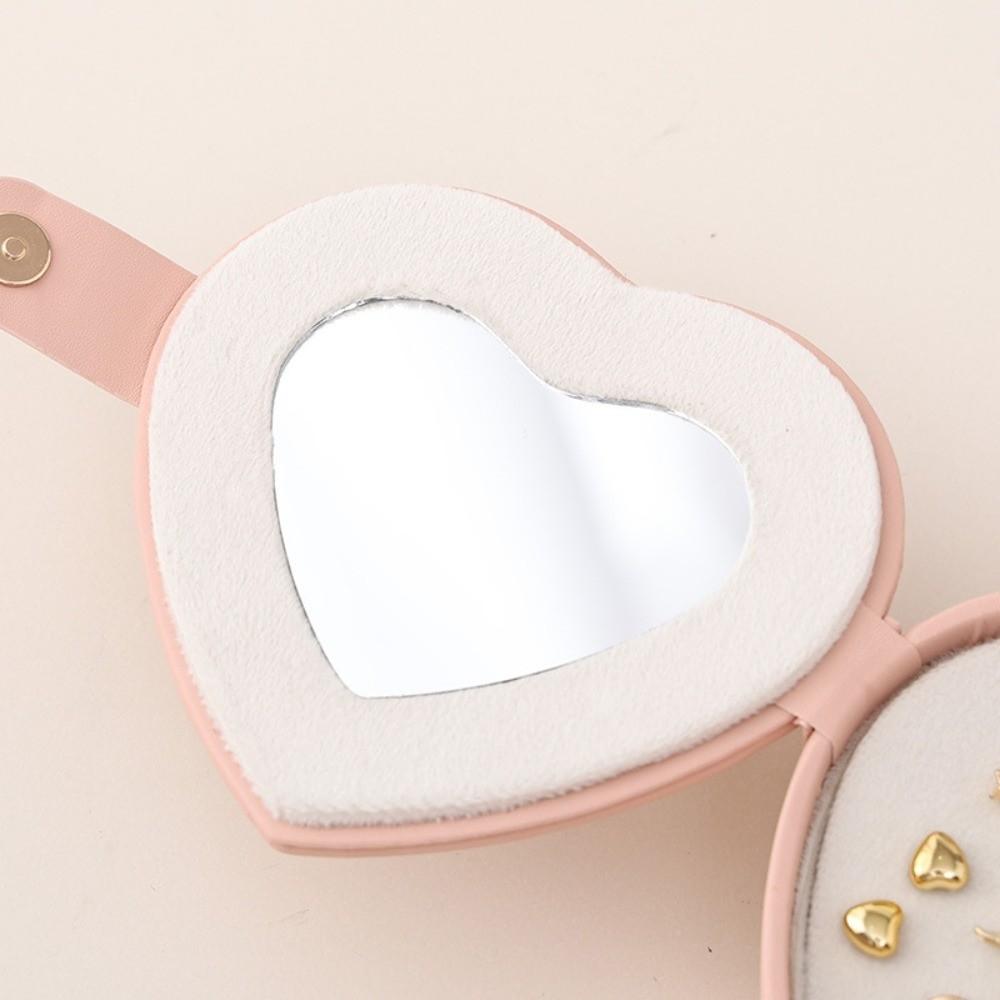 Heart-shaped Jewelry Organizer Portable Valentine Gift Packaging Box Jewelry Storage Box  Travel