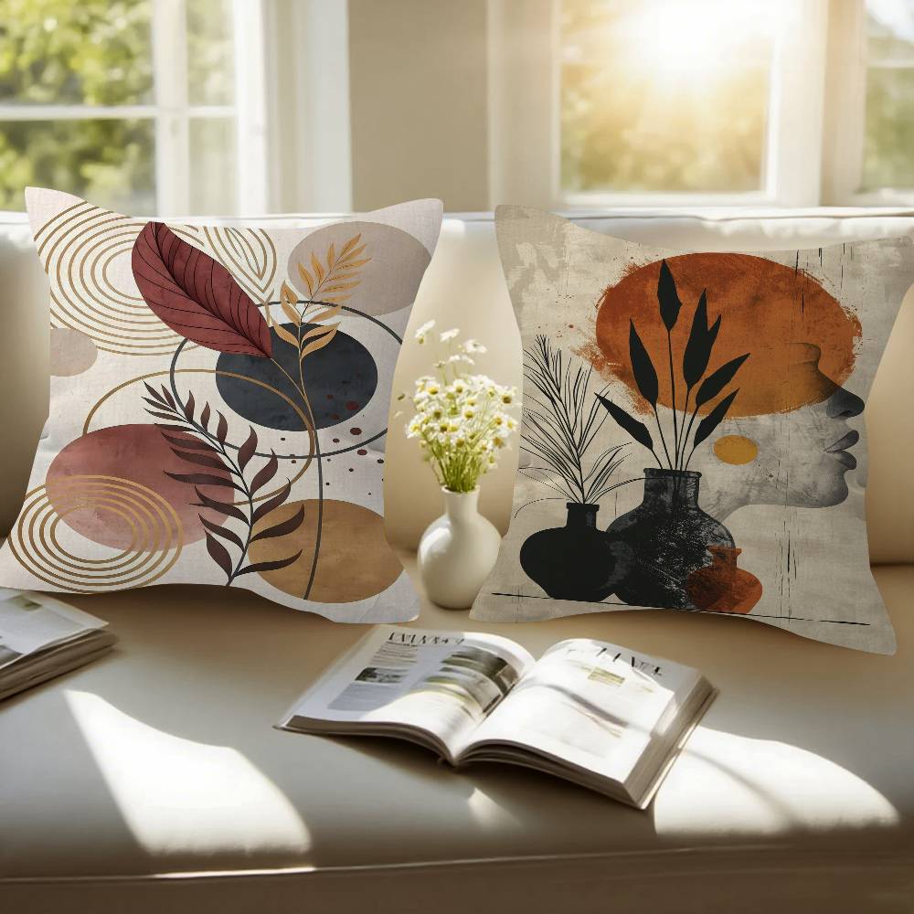 Bohemian Abstract Wall Art 4545cm Cushion Cover Pillow Cover Decor Pillowcase Home Pillowcase For Couch Pillow