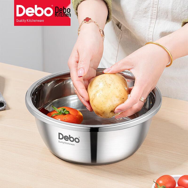 Debo Laurent Stainless Steel Bowl & Colander Set