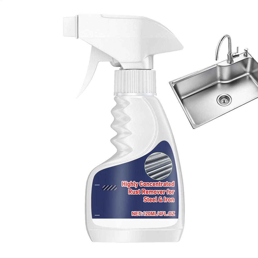 Stainless Steel Rust Remover Fast Acting Rust Dissolver Rust Removal Spray Multipurpose Metal Cleaner Heavy Duty Rust Remover