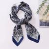Bohemian Style Print Luxury Brand Silk Square Scarf Women Satin Shawls Neckerchief Wrap Scarves Bandana Hair Floral