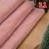 160X50Cm Pv Velvet Gilded Snowflake Velvet Fabric for Christmas Decoration Pillow Cover Women's Hoodie Handmade Diy Sewing Cloth