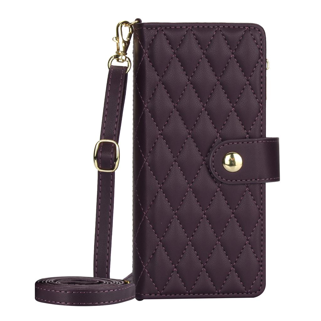 Crossbody Zipper Cards Solt Wallet Leather Case For Samsung Z Fold 7 6 5 4 3 5G Fold6 Fold5 Lanyard Kickstand Bag Pocket Cover