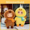 Capybara Cartoon Plush Toys Keychain Silicone Face Children Playroom Doll Decor