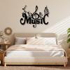 Große Metall-Wandkunst Jazzband Musiker-Silhouette Moderne Musikzimmer-Dekoration Schild Geschenk für Musikliebhaber