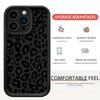 Gray Leopard Print Black Groove iPhone 14/15/16/17 Pro Max Protective Case