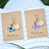 1PC DIY Gift Butterfly Design Pendant Keychain Marker Metal Creativity Keychain Party Daisy Cute