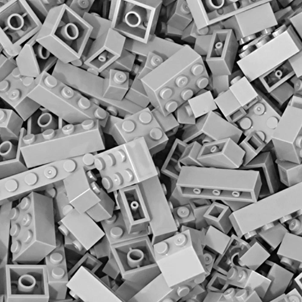 

125 г/250 г Набор строительных блоков «Сделай сам», насыпью, Разноцветные классические кирпичики, Креативная сборка города, Развивающая игрушка для детей 125g-120pcs