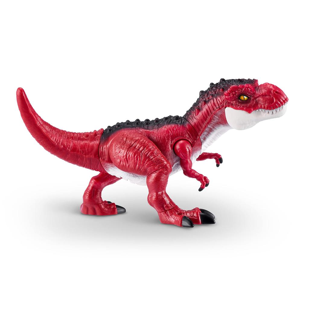 ZURU Robo Alive Dino Action Dinosaur Toy with Real Biting Action and Lifelike Roaring Powered Robot Interactive Electronic Reptile Toy for Boys T-Rex